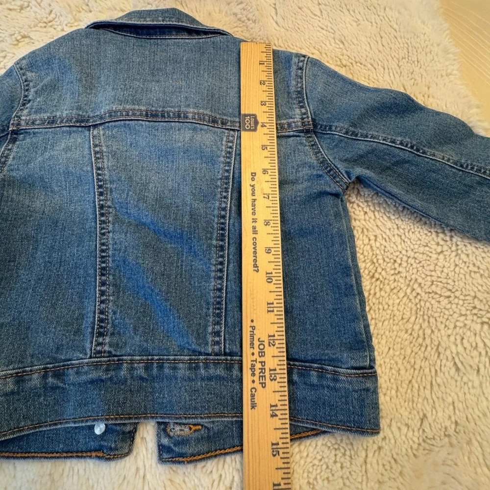 Old Navy Kids Denim Jacket Medium Wash Blue Cotton Blend Size S 6-7